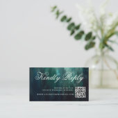 Huwelijkswebsite QR Code Enchanted Garden Wedding Informatiekaartje (Staand voorkant)