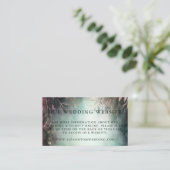 Huwelijkswebsite QR Code Magische Bos Bruiloft Informatiekaartje (Staand voorkant)