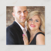 Huwelijkswebsite | QR Code Paar Foto RSVP Informatiekaartje (Achterkant)