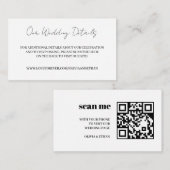 Huwelijkswebsite RSVP bijlage kaart (Voorkant / Achterkant)