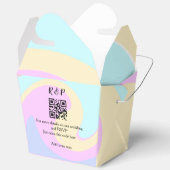 Huwelijkswebsite rsvp q-code Voeg naamtekst toe Bedankdoosjes (Open)