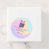 Huwelijkswebsite rsvp q-code Voeg naamtekst toe Bedankjes Labels (In situ)