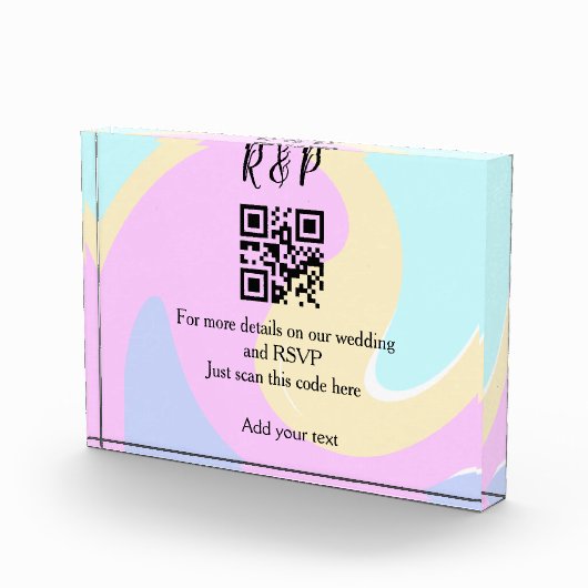 Huwelijkswebsite rsvp q-code Voeg naamtekst toe Fotoblokken (Rechts)