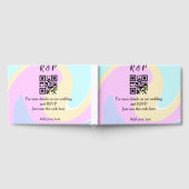 Huwelijkswebsite rsvp q-code Voeg naamtekst toe Gastenboek (Volledig)