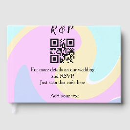 Huwelijkswebsite rsvp q-code Voeg naamtekst toe Gastenboek