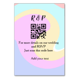 Huwelijkswebsite rsvp q-code Voeg naamtekst toe Kaart