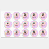 Huwelijkswebsite rsvp q-code Voeg naamtekst toe Labels (Vel)