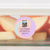 Huwelijkswebsite rsvp q-code Voeg naamtekst toe Labels (Aangebracht)