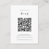 Huwelijkswebsite | RSVP QR Code Foto marine Informatiekaartje (Voorkant)