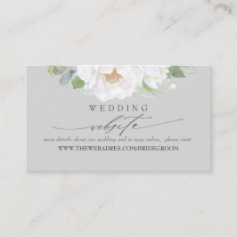Huwelijkswebsite White Flowers Visitekaartje