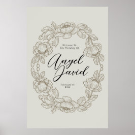 Huwelijkswelkom Bohemian Poster