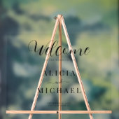 Huwelijkswelkom elegant eenvoudig script acryl tek acryl bord (Neutraal)