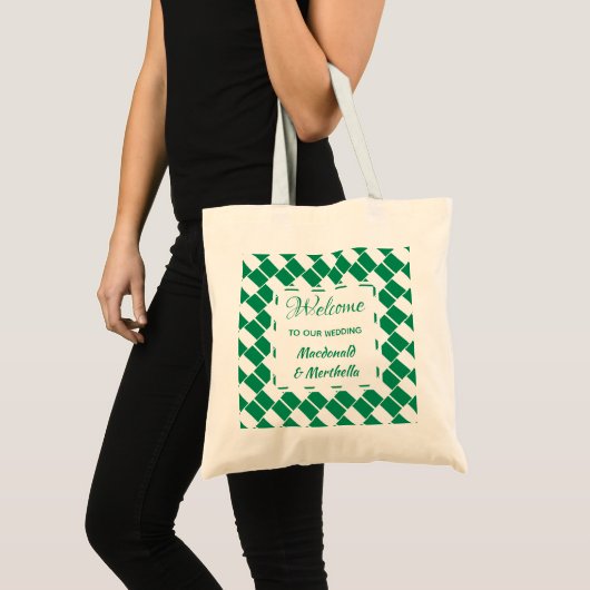 Huwelijkswelkom NIGERIA Custom Tote Bag (Voorkant (product))