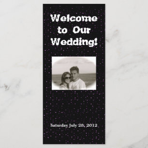 Huwelijkswelkomstgedicht Programmakaart