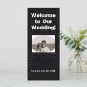 Huwelijkswelkomstgedicht Programmakaart (Staand voorkant)
