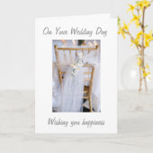 HUWELIJKSWENSEN VOOR LIEFDE EN GELUK KAART (Gele Bloem)