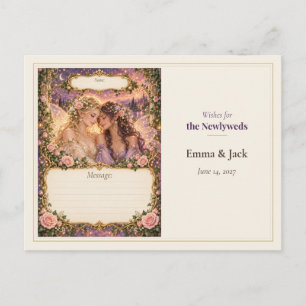 Huwelijkswensenboek voor feeën briefkaart