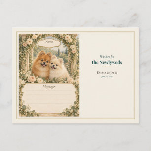 Huwelijkswensenboek voor Pomeranian Briefkaart