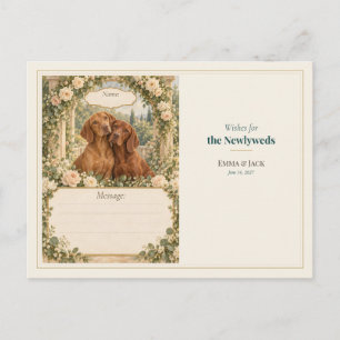 Huwelijkswensenboek voor Vizsla Briefkaart