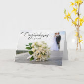 Huwelijkswensenkaart Kaart (Gele Bloem)