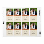 Huwelijkswijn, aangepast fotolabel etiket (Full Sheet)