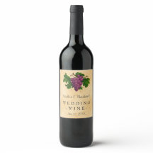 Huwelijkswijn Elegant  Paarse druiven Custom