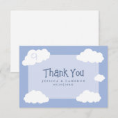 Huwelijkswolk Negen Schattigee grillige leuke cade Bedankkaart (Voorkant / Achterkant)