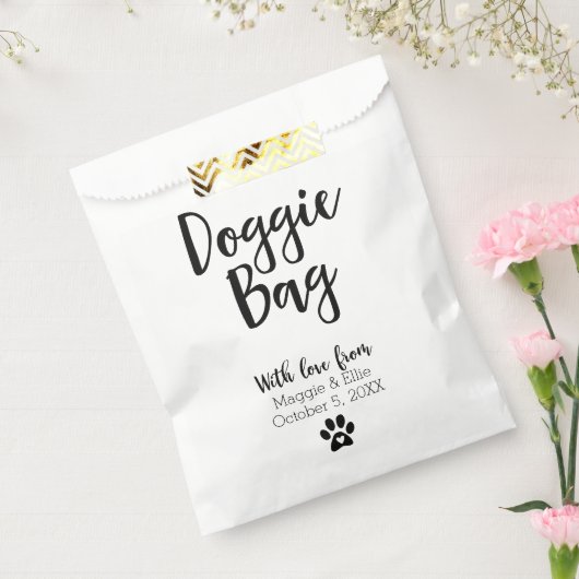 Huwelijkszakjes voor honden lekkers bedankzakje (Gezegeld)