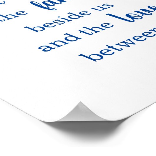 huwelijkszegen poster (Hoek)