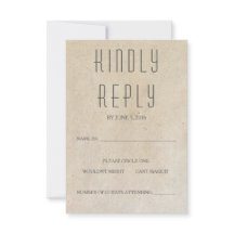 Huxley Modern RSVP-kaart