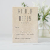 Huxley Modern RSVP-kaart RSVP Kaartje (Staand voorkant)