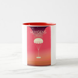 Huygens Titan Ruimte Kunst Tweekleurige Koffiemok