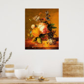 Huysum Floral still Life Poster (Keuken)