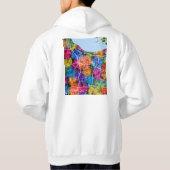 Huzhou China City Map Hoodie (Achterkant)