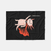 Huzzah Axolotl Knight Funny Sword Meme Quote  Fleece Deken (Voorkant (Horizontaal))