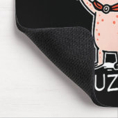 Huzzah Axolotl Knight Funny Sword Meme Quote Muismat (Hoek)