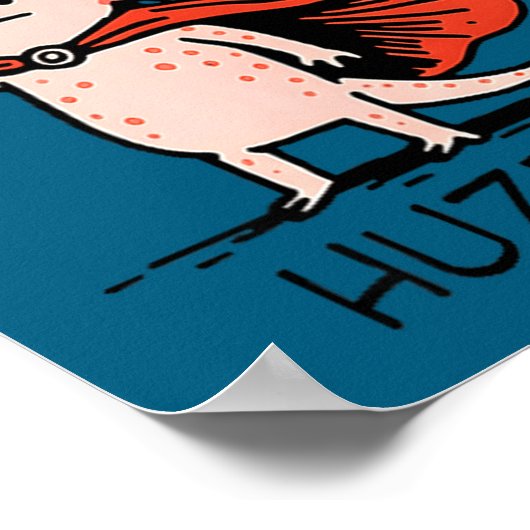 Huzzah Axolotl Knight Funny Sword Meme Quote  Poster (Hoek)