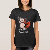 Huzzah Axolotl Knight Funny Sword Meme Quote  T-shirt (Voorkant)