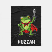Huzzah Frog Fleece Deken (Voorkant)
