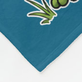 Huzzah Frog Knight Funny Sword Meme Frog Quote Men Fleece Deken (Hoek)