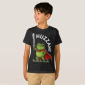 Huzzah Frog Knight Funny Sword Meme Frog Quote Men T-shirt (Voorkant volledig)