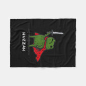 Huzzah Frog Knight Funny Sword Meme Quote Fleece Deken (Voorkant (Horizontaal))