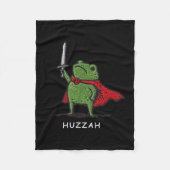 Huzzah Frog Knight Funny Sword Meme Quote  Fleece Deken (Voorkant)