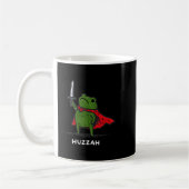 Huzzah Frog Knight Funny Sword Meme Quote Koffiemok (Links)