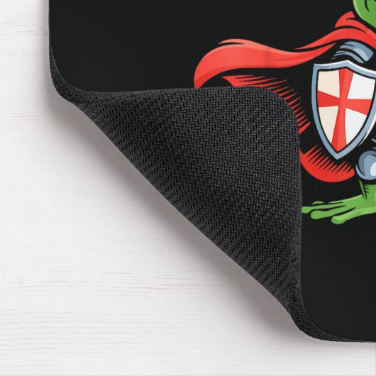 Huzzah Frog Knight Funny Sword Meme Quote Medieval Muismat (Hoek)