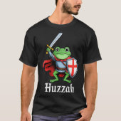 Huzzah Frog Knight Funny Sword Meme Quote Medieval T-shirt (Voorkant)