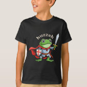 Huzzah Frog Knight Funny Sword Meme Quote Medieval T-shirt (Voorkant)