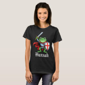 Huzzah Frog Knight Funny Sword Meme Quote Medieval T-shirt (Voorkant volledig)
