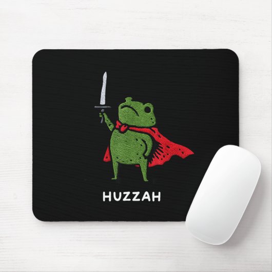 Huzzah Frog Knight Funny Sword Meme Quote  Muismat (Met muis)