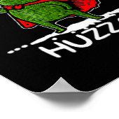 Huzzah Frog Knight Funny Sword Meme Quote Poster (Hoek)